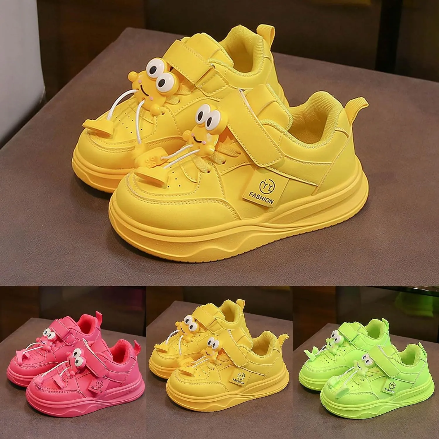 Boys Girls Colorful Sneakers Toddler Kids Hiking Breathable Sports Flats Lightweight Athletic Sport Walking Shoes