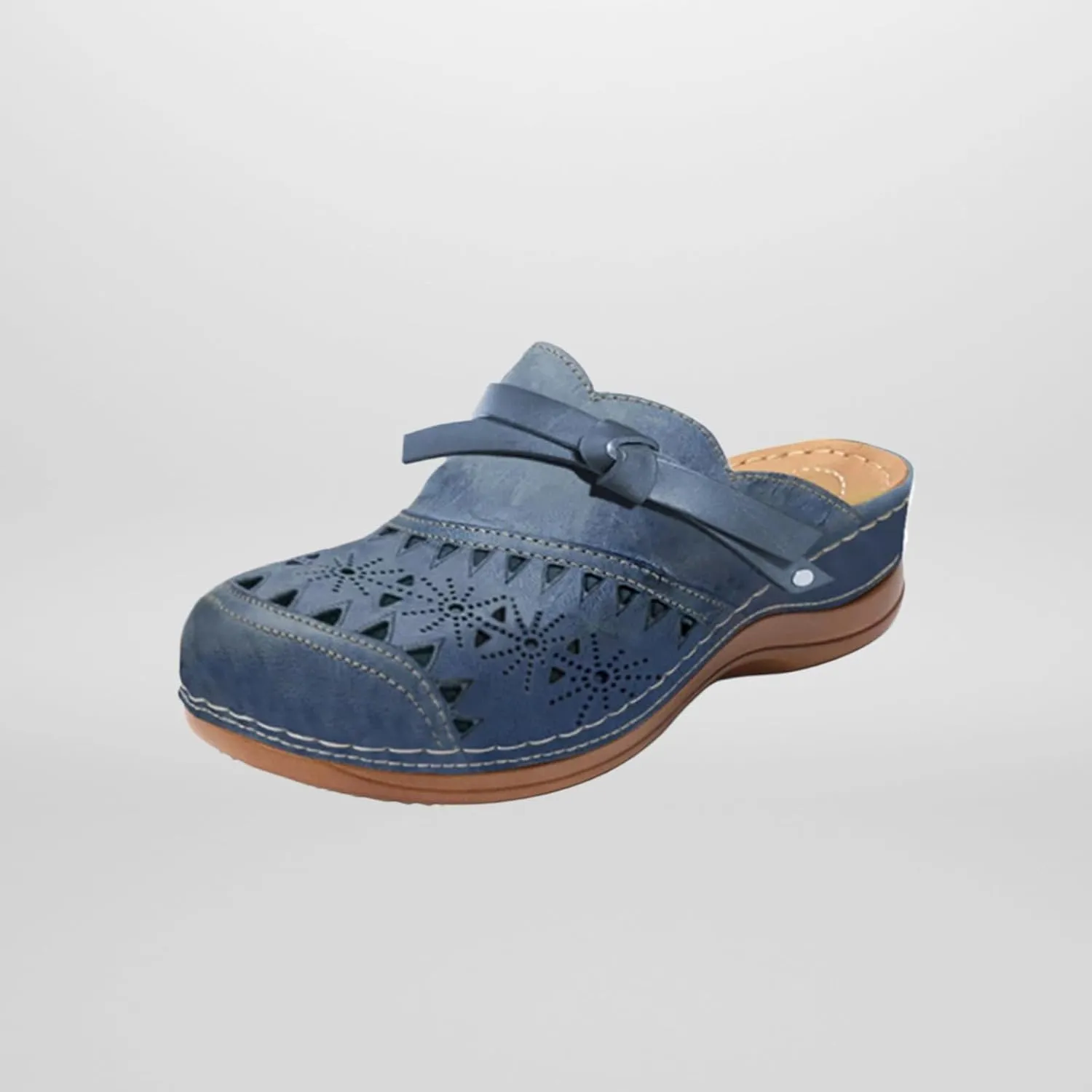 Clogs for Women Arch Support Anti-Slip Sandals Hollow Out Closed Toe Slippers Casual Summer Wedge Sandals Casual Outdoor Beach Slippers