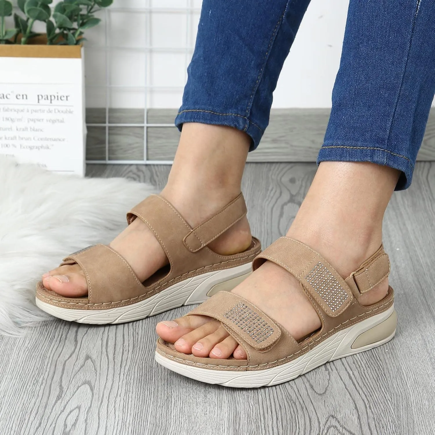 Dress Sandals for Women 2025 Fashion Platform Wedge Casual Sandal Athletic Sport Sandals