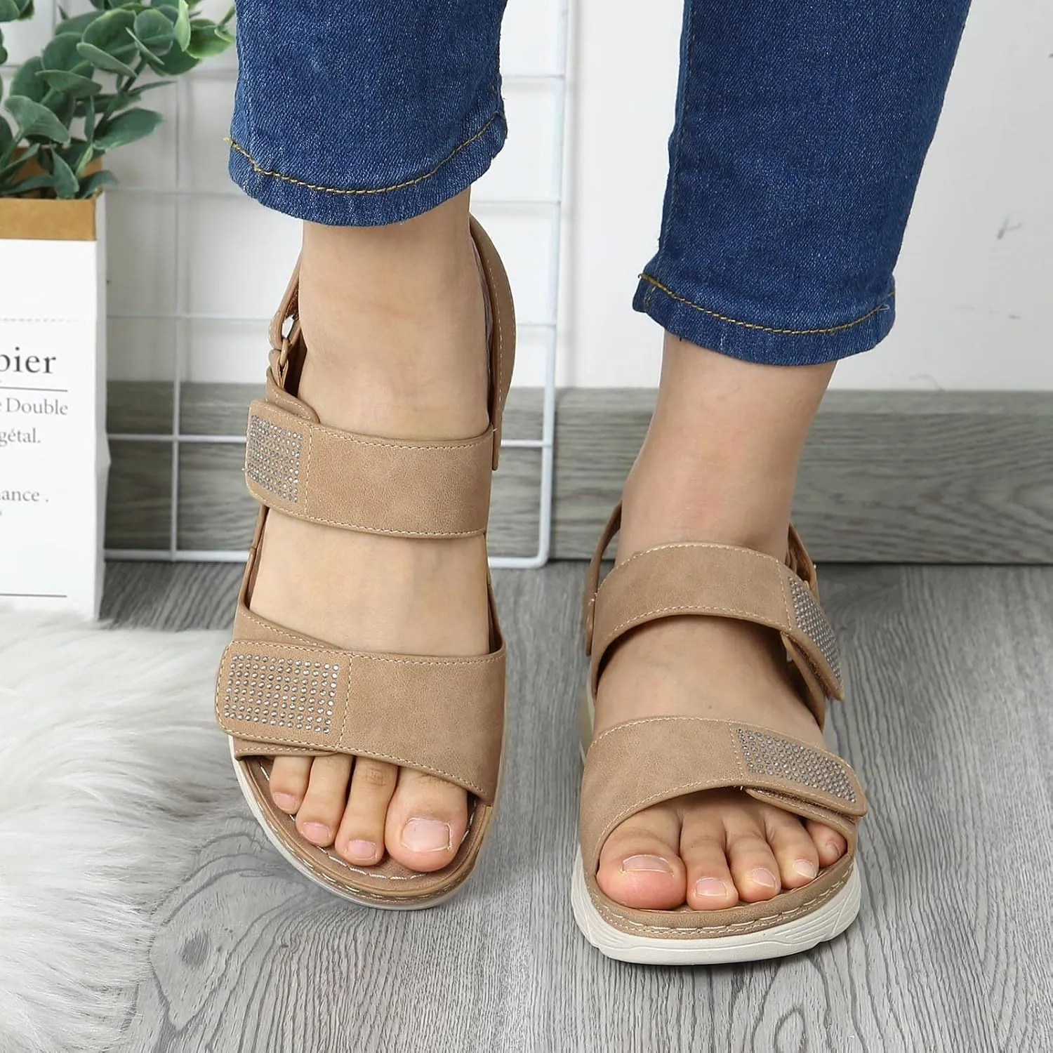 Dress Sandals for Women 2025 Fashion Platform Wedge Casual Sandal Athletic Sport Sandals