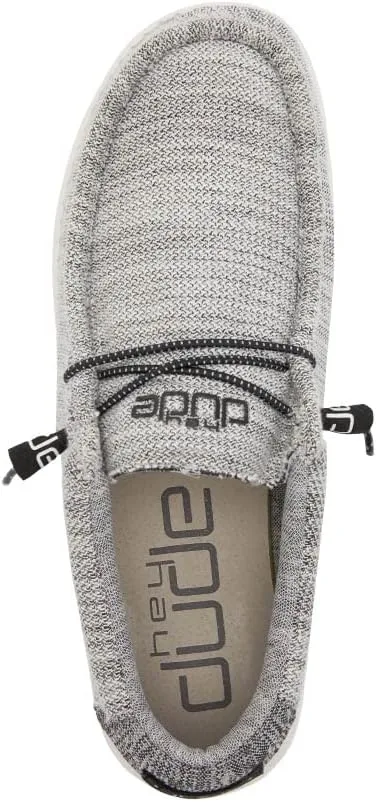 Hey Dude Men's Wally Stretch | Men's Loafers | Comfortable & Light-Weight