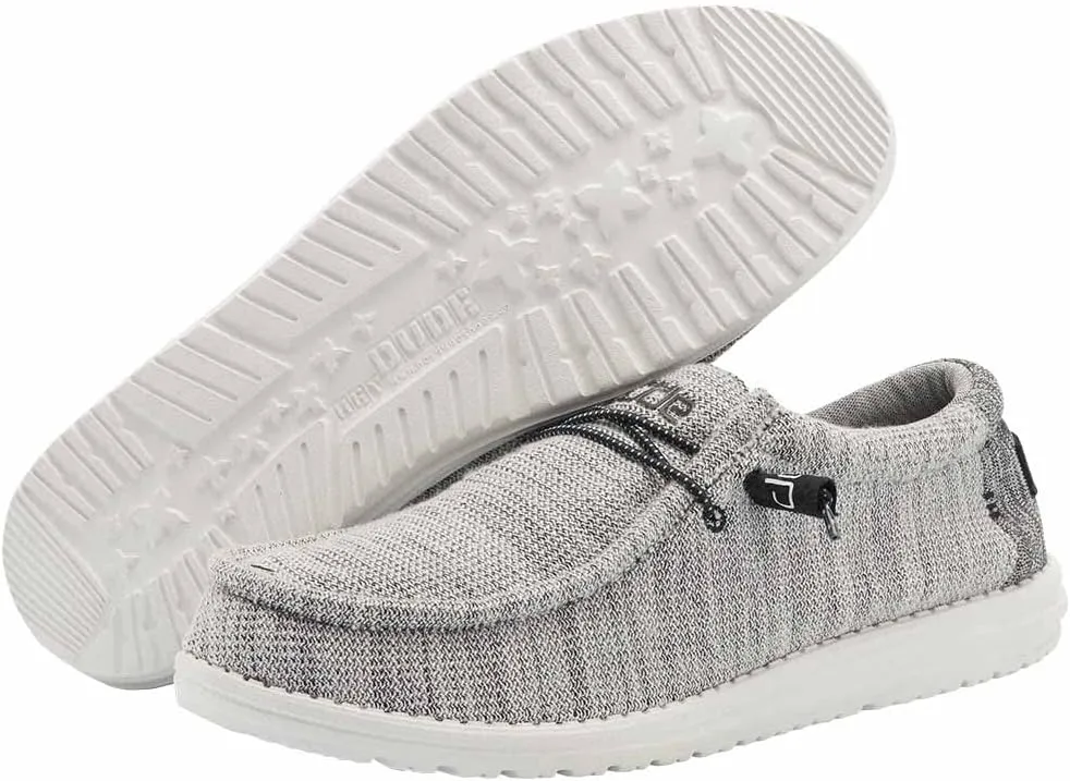 Hey Dude Men's Wally Stretch | Men's Loafers | Comfortable & Light-Weight