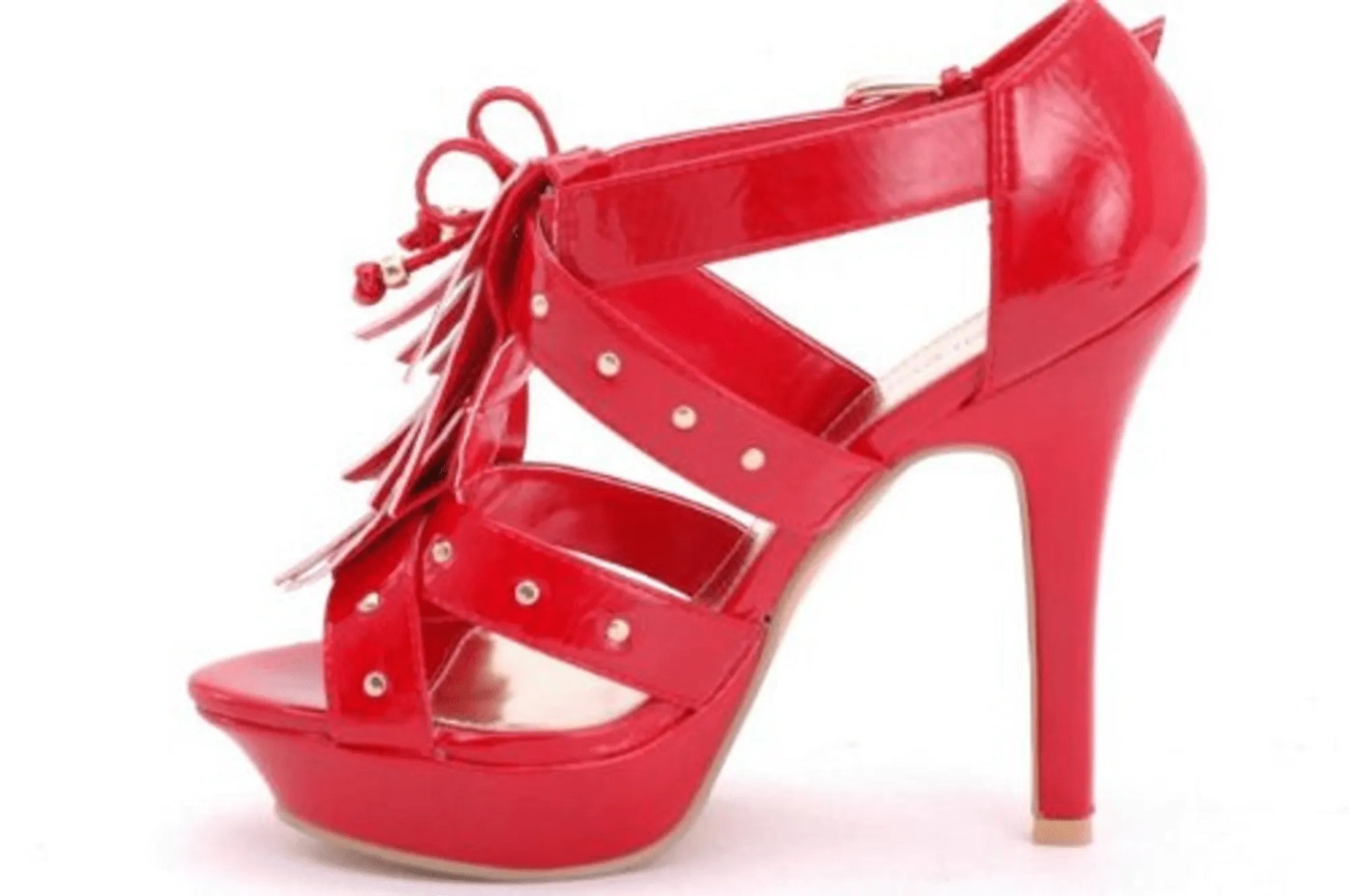 Ladies High Heel Platform Bridal Red Shoes