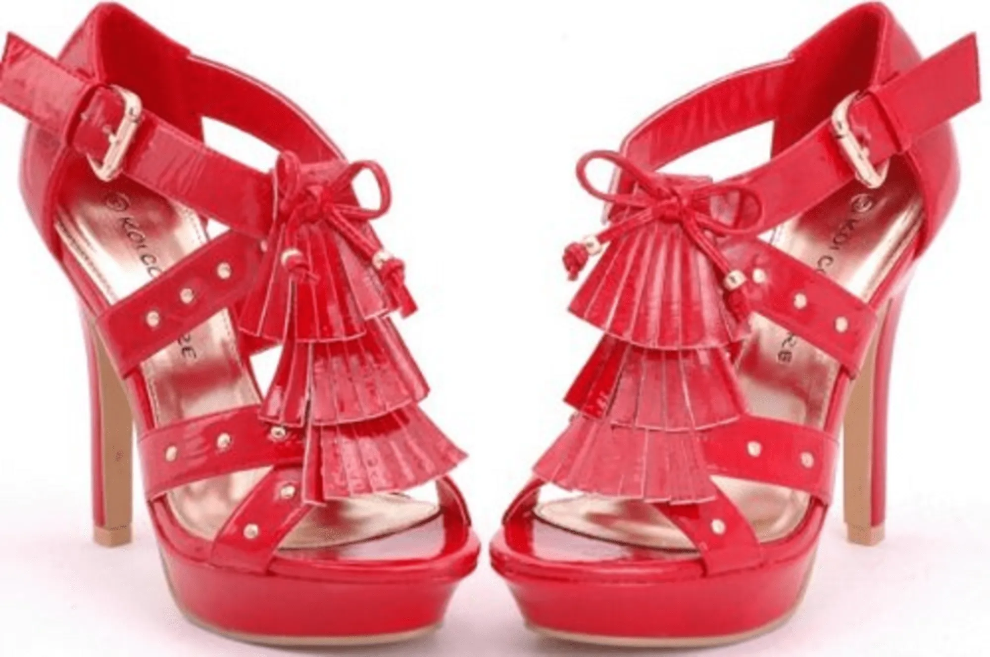 Ladies High Heel Platform Bridal Red Shoes