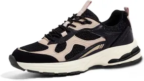 LUCKY STEP Women's Platform Chunky Fashion Sneakers Mesh Casual Running Tennis Workout Sport Work Trendy Athletic Walking Shoes