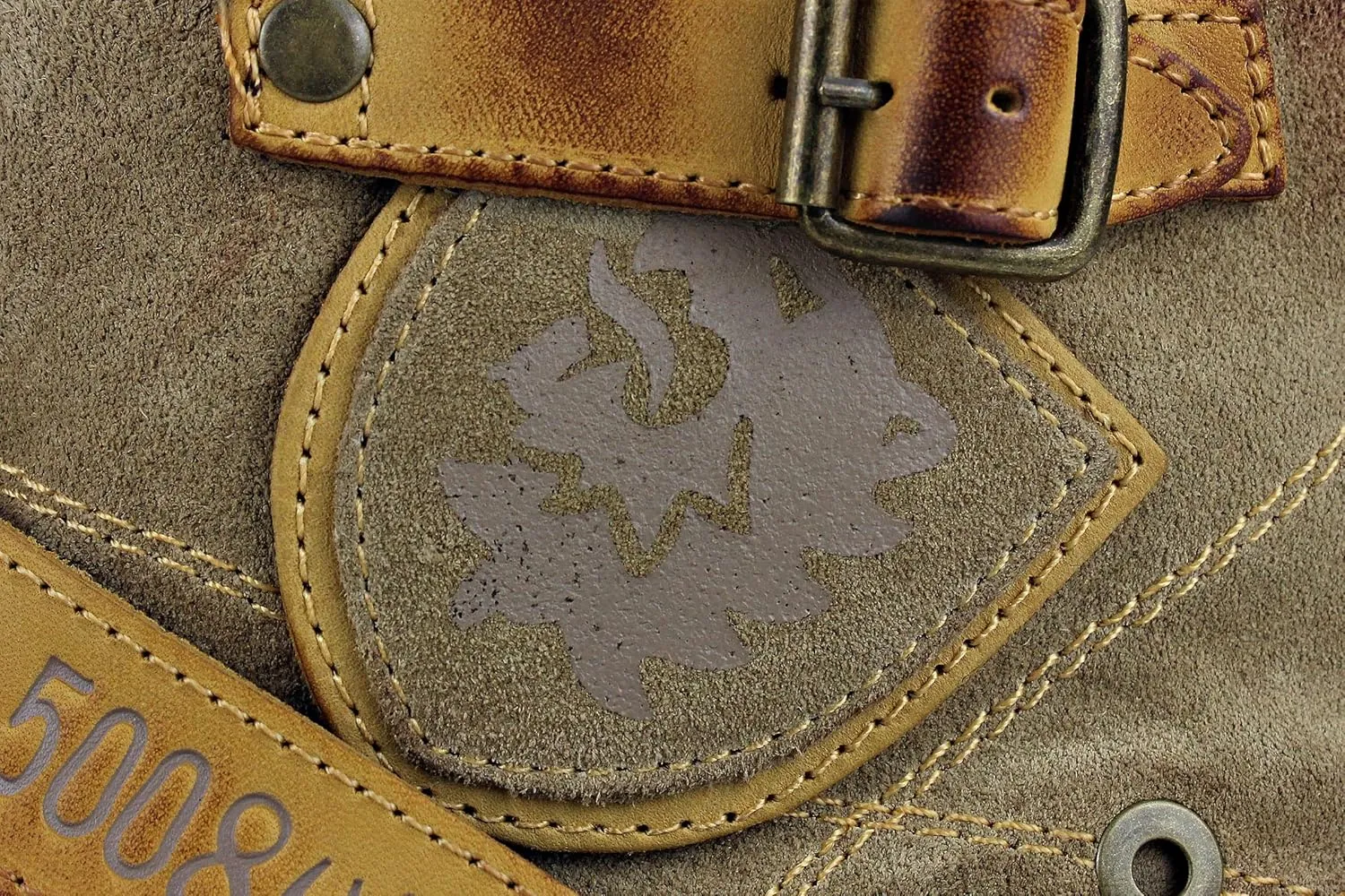 Men's Chukka Cowboy Stylish Motorcycle Hiking Fashion Casual Leather Ankle Side Zipper Boots CD-5008-1-Z-R