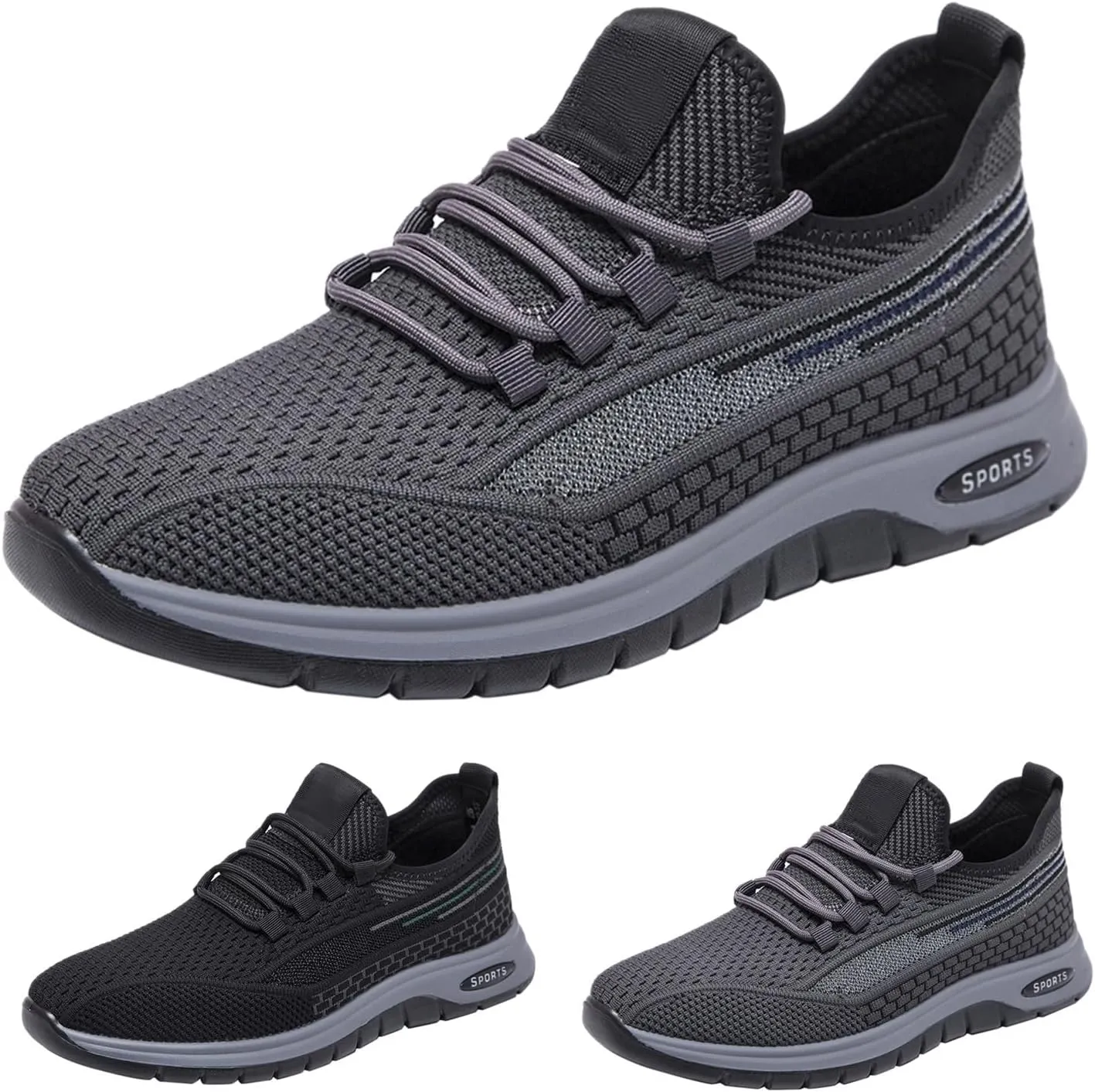 Men's Shoes Running Road Walking Sneakers Sports Athletic Workout Gym Shoes Casual Comfortable Breathable Sneakers