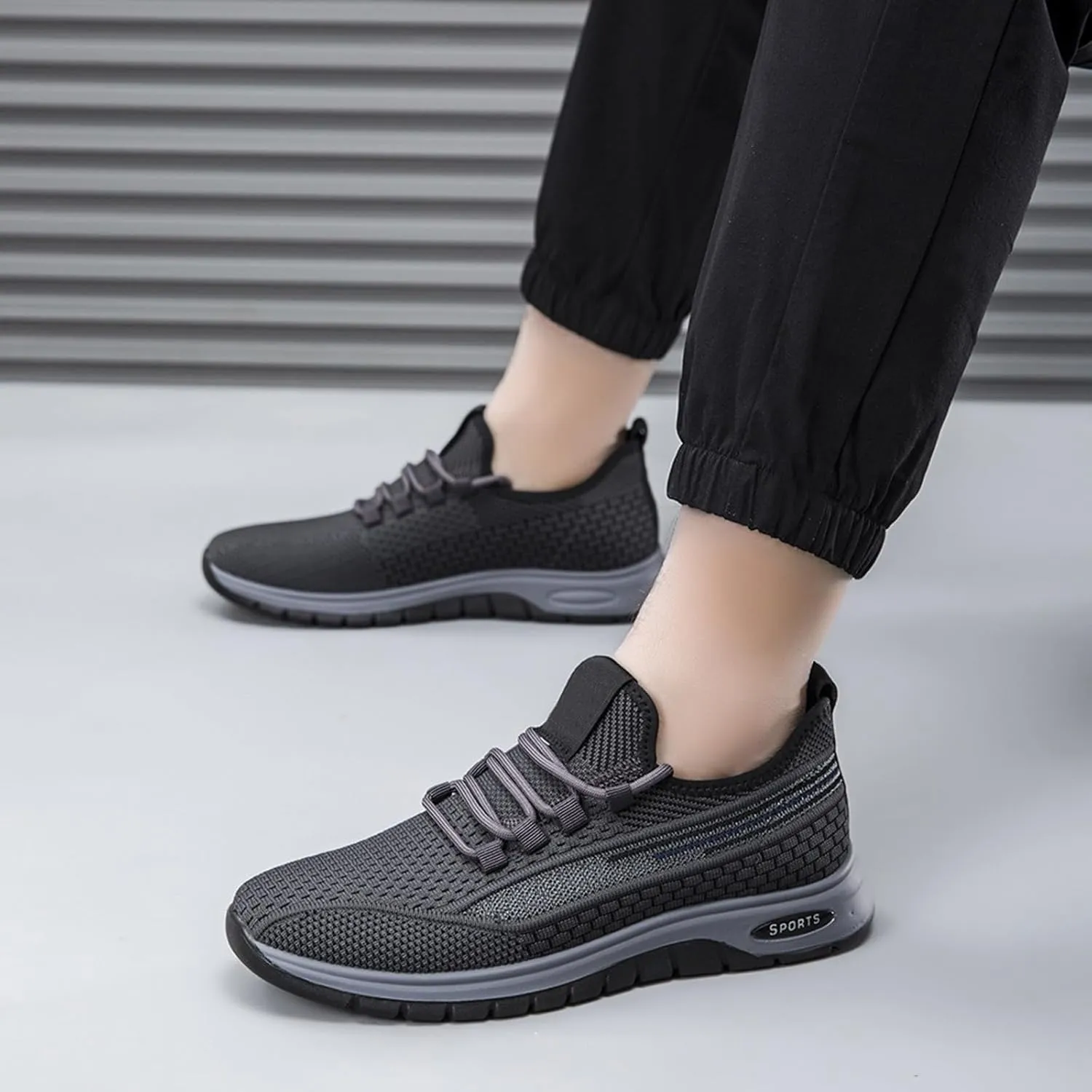 Men's Shoes Running Road Walking Sneakers Sports Athletic Workout Gym Shoes Casual Comfortable Breathable Sneakers