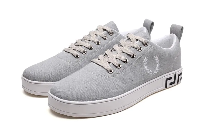 Men's Spring/Autumn Canvas Lace-Up Flats | Men's Sneakers