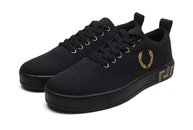 Men's Spring/Autumn Canvas Lace-Up Flats | Men's Sneakers