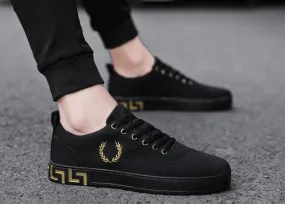 Men's Spring/Autumn Canvas Lace-Up Flats | Men's Sneakers