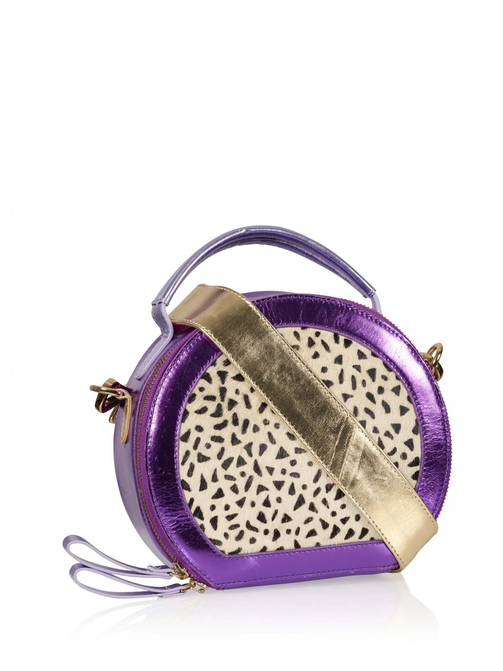 MIRA BAG cheeta hair on - Tassen | Champagne / Lila