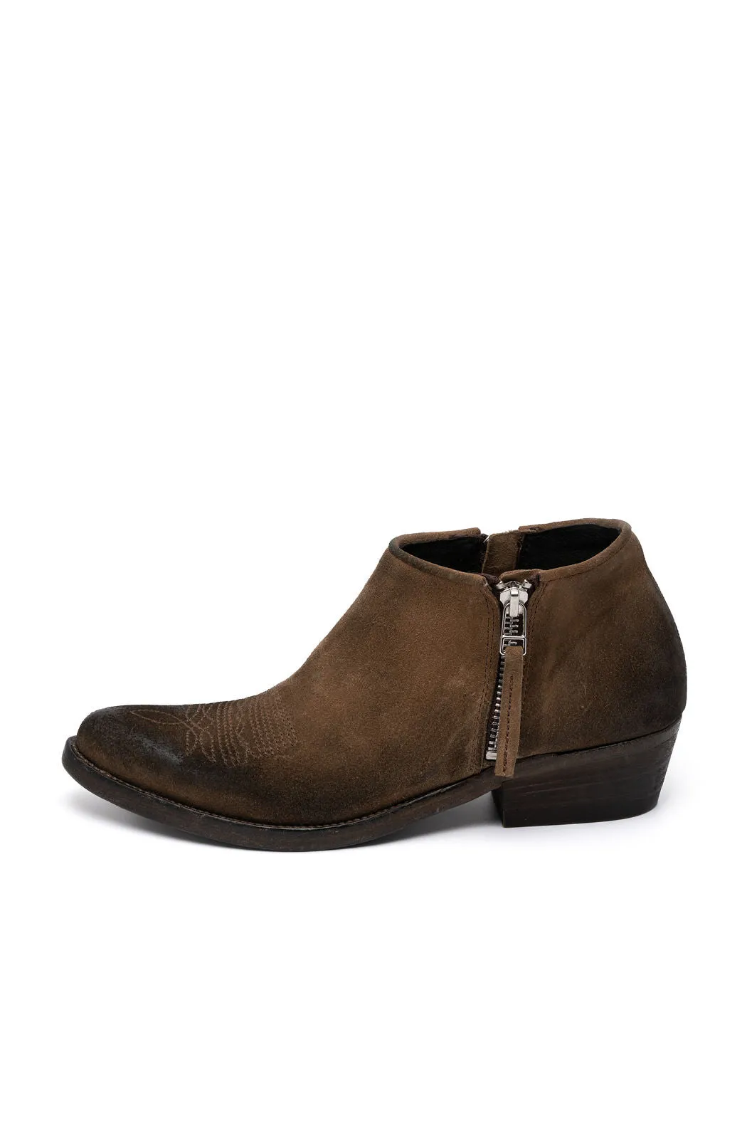 MORGAN Keep Tan Booties with Tan Stitch