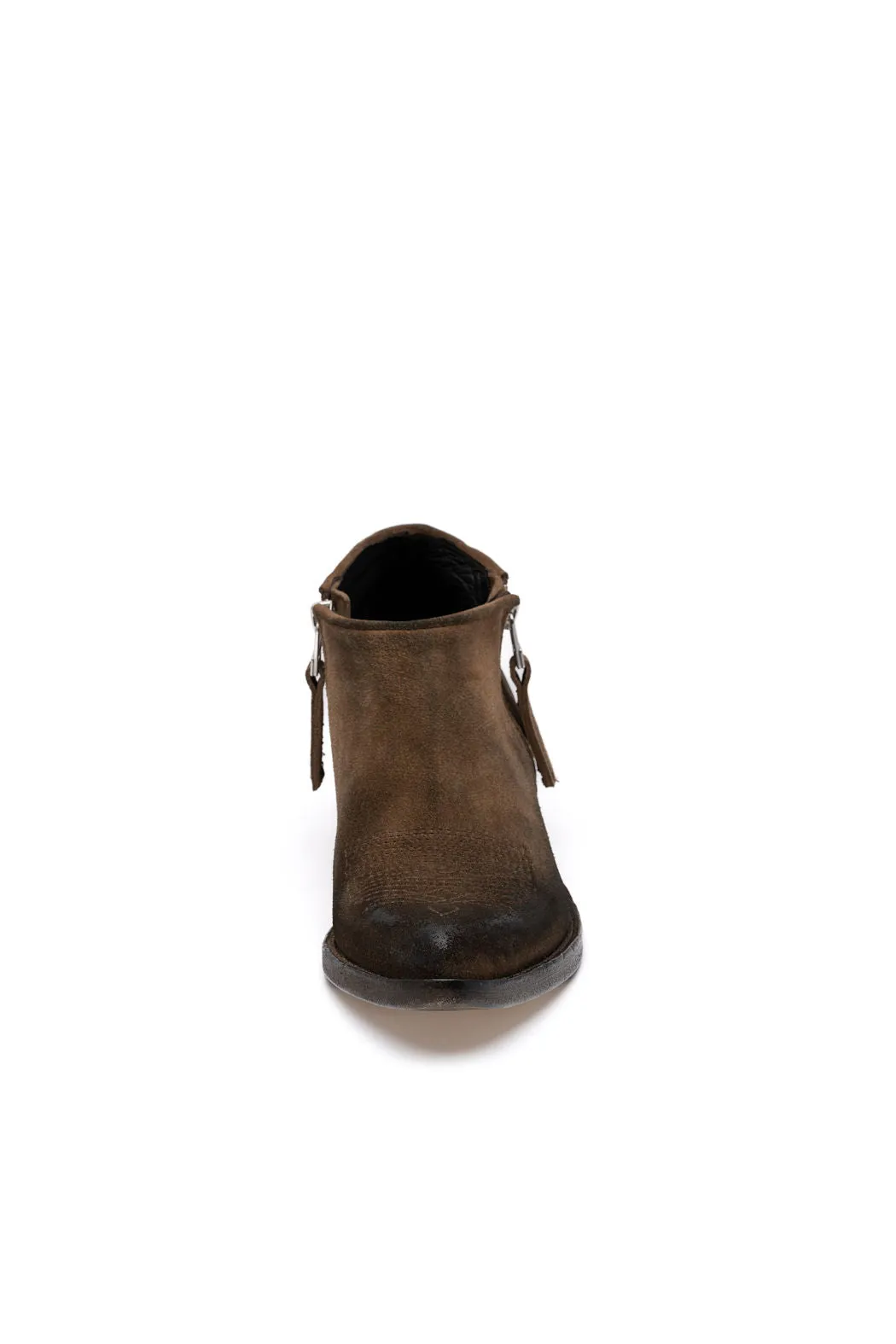 MORGAN Keep Tan Booties with Tan Stitch