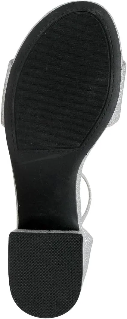 NAUTICA Women's Ankle Strap Low-Chunk Pump Sandal: Elegant Low-Block Heel Dress Shoe for Stylish Comfort-Yona