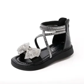 Rhinestone Bowknot Sandals