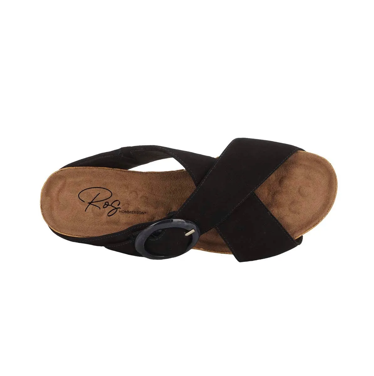 Ros Hommerson Tabitha Ii Women's Platform Wedge Sandal In Black Nubuck