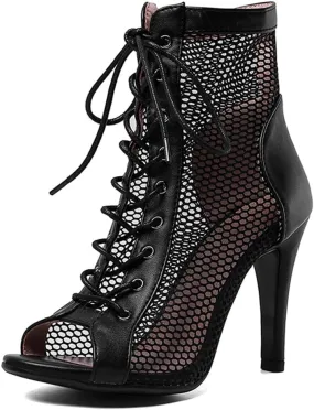 Scaoruki Women Classic Gladiator Sandals Summer Booties Breathable Mesh Sandals