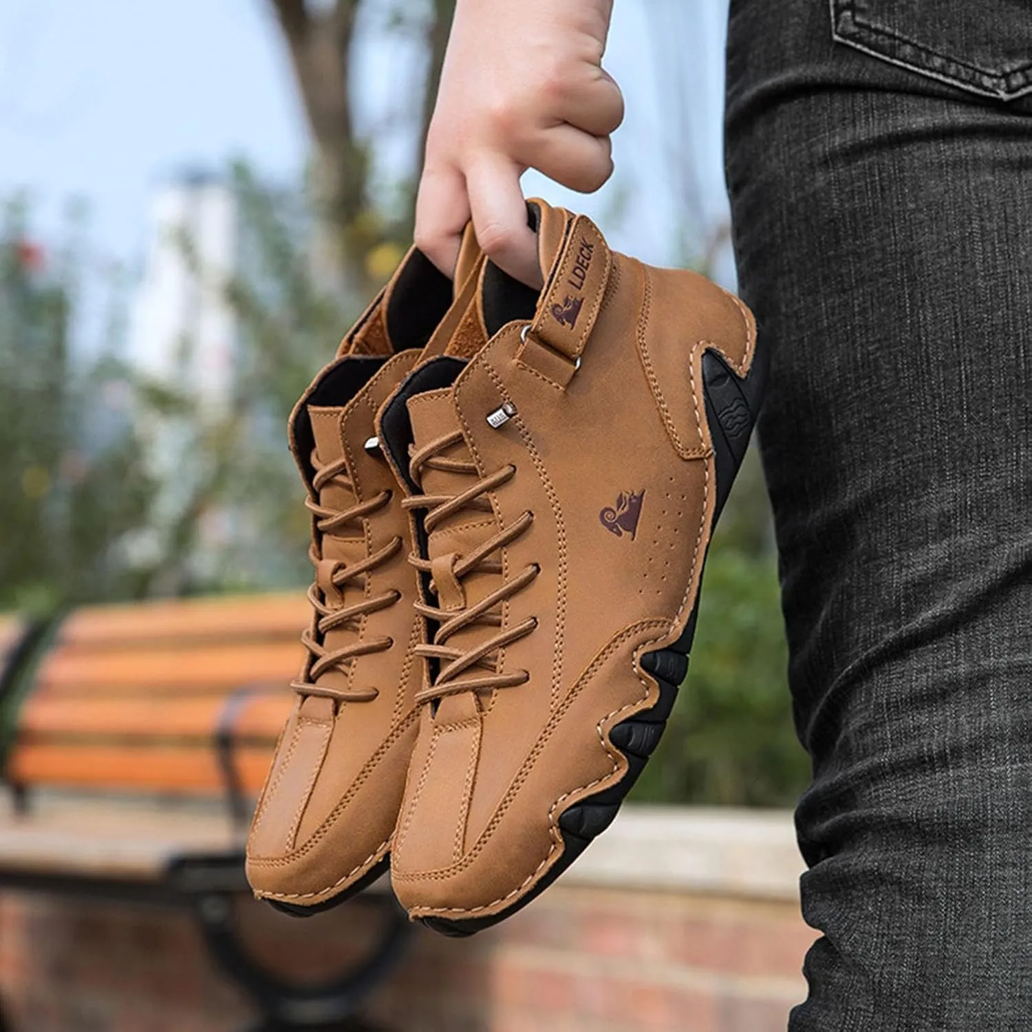 Wlaking Shoes for Men Soft Cushions Athletic Walking Versatile Office Solid Color Workout Mens Sneaker