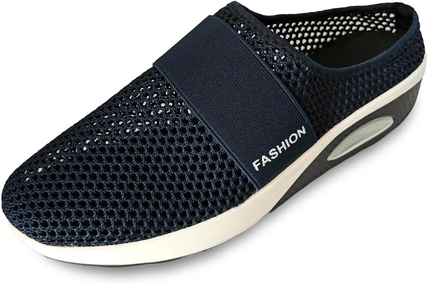 Womens Easy Slip On Slides Walking Wedges Sandals Orthopedic Slippers with Arch-Support Mesh Breathable Beach Slippers