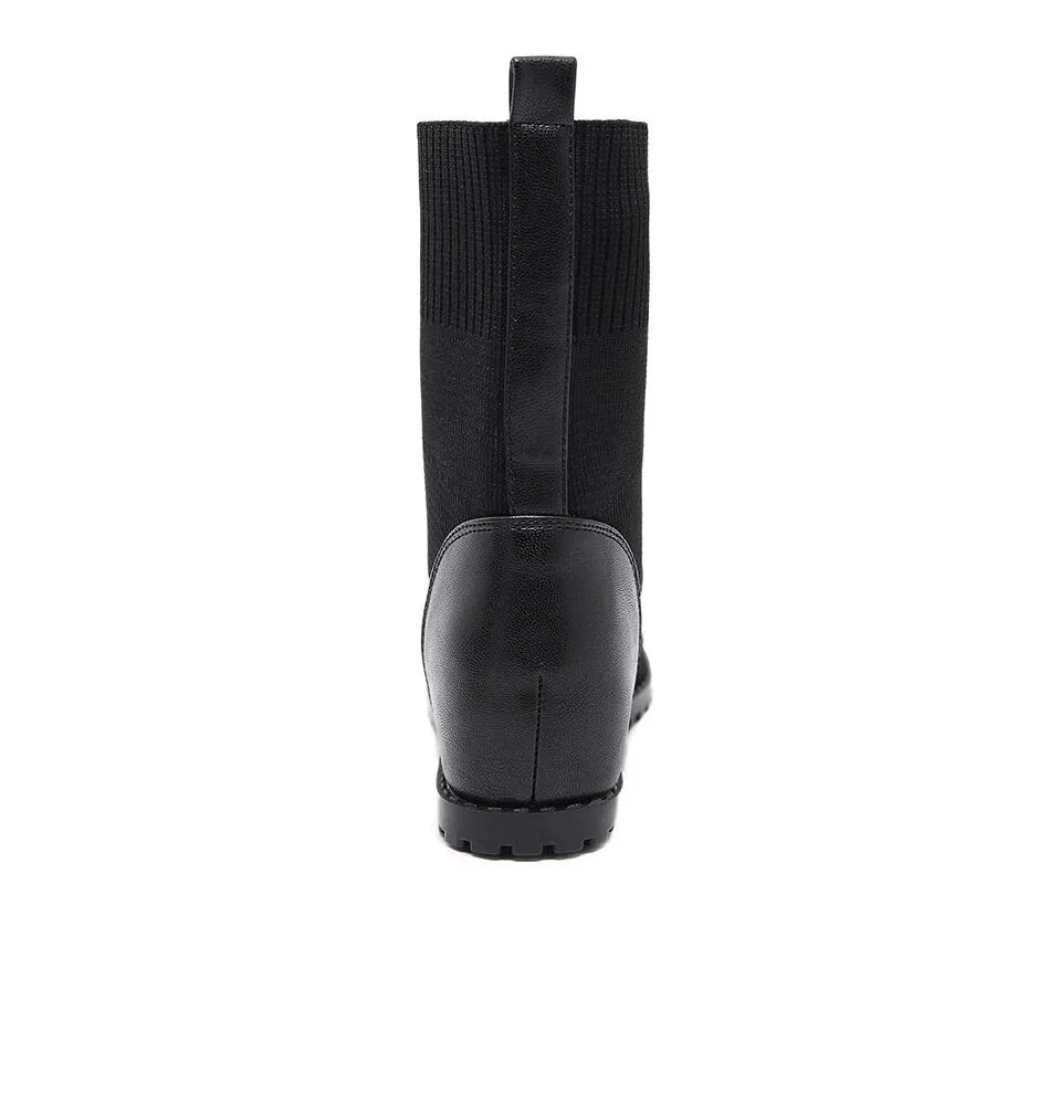 Women's Summer Soft Leather Slip-On Ankle Boots