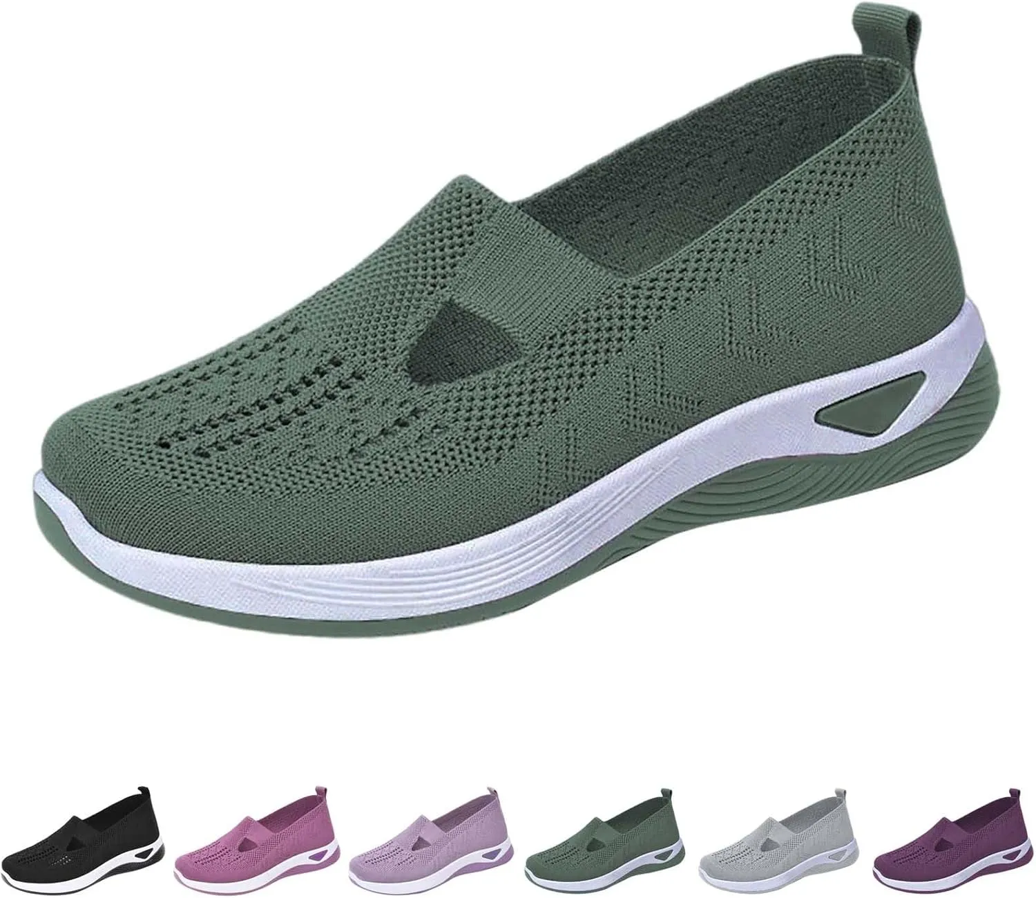 Women's Woven Orthopedic Breathable Soft Shoes Tennis Shoes Womens Wide Feet Casual Work Shoes Platform Sneakers White Tennis Shoe Loafers Dress Shoe