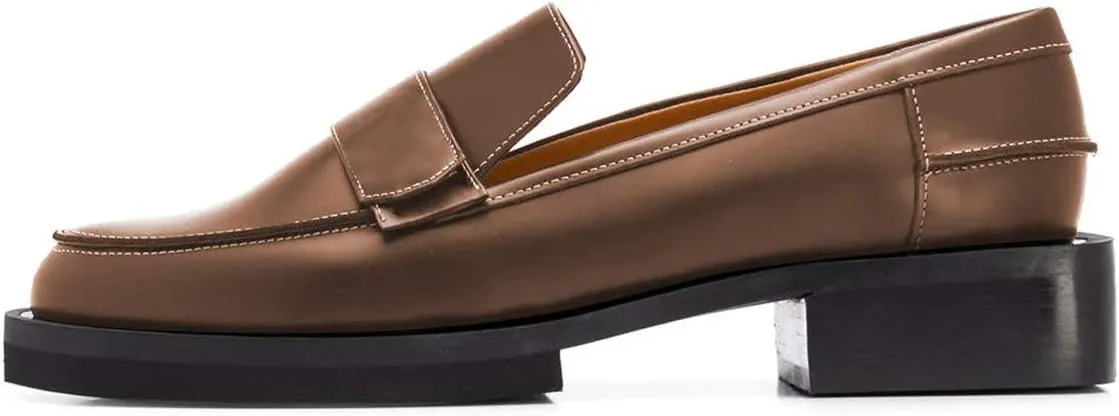 YDN Women Trendy Round Toe Loafers Classic Slip On Low Heel Dress Pumps Comfort Office Walking Shoes Size-4-15 US